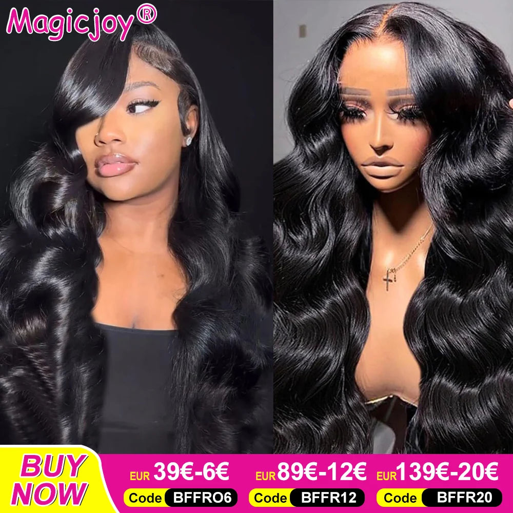 Vrvogue 13x6 13x4 Lace Front Wigs Human Hair 28 Inch Body Wave 4x4 HD Transparent Lace Front Wigs Human Hair 180% High Density