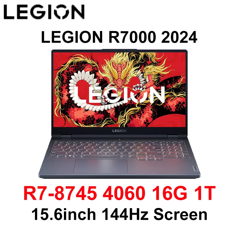 Lenovo Legion 2024 R7000 R7 8745H 4060 15.6-inch 144Hz Screen