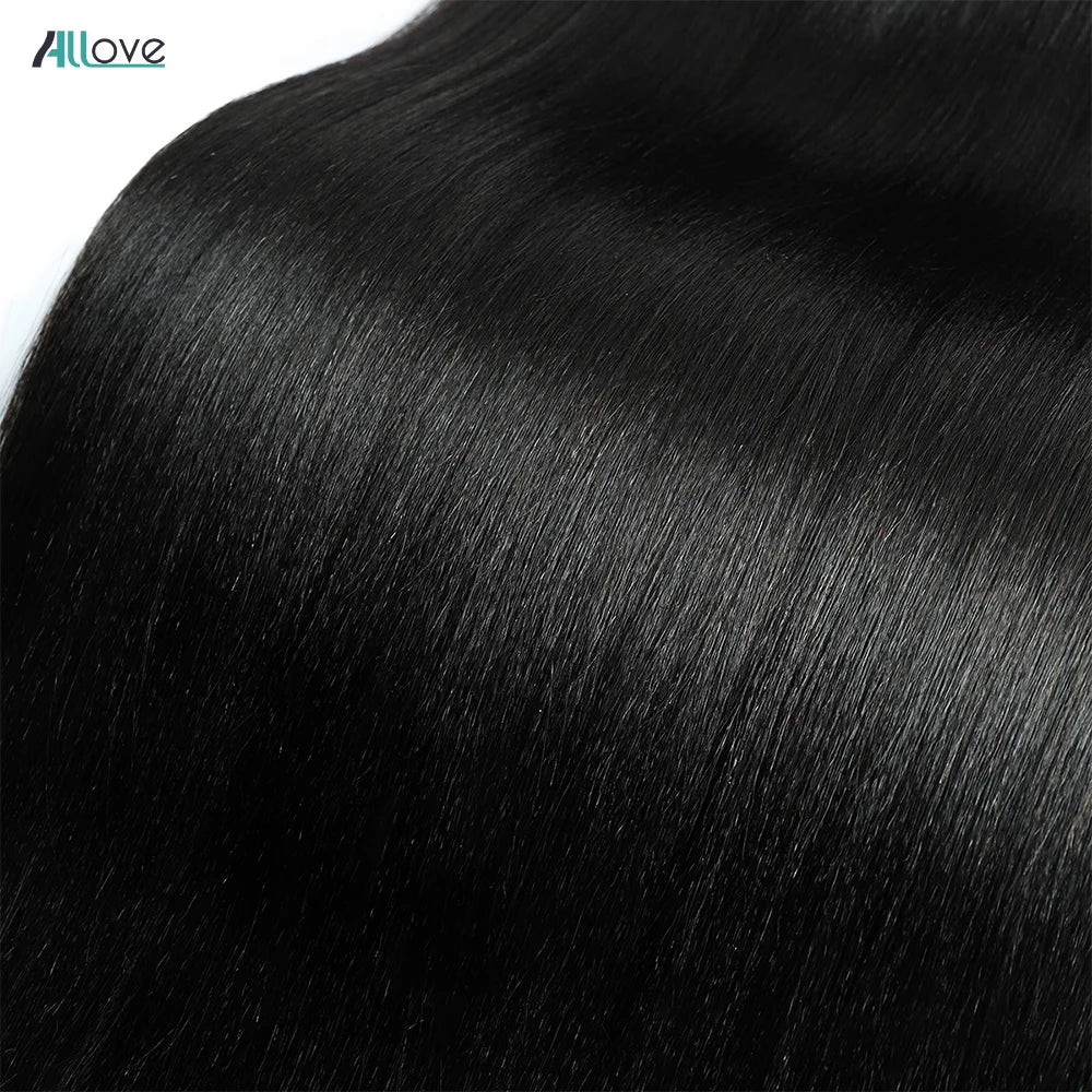 Light Yaki Straight Human Hair Bundles Natural Color Brazilian Hair Weave Bundles 1 3 4 PCS Remy Human Hair Extensions 100g/pc